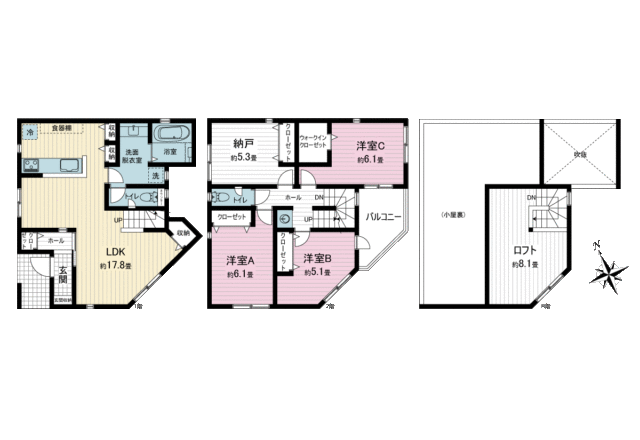 栄区小菅ヶ谷1丁目新築戸建(全3棟)残2棟